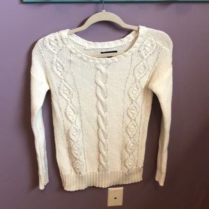 American Eagle beaded cable-knit sweater